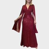 Nerma - Lesklé Maxi Šaty