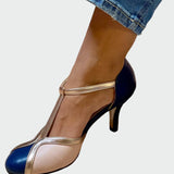 Anna Elegantné RetroSandále StrednáPätaTPásom