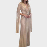 Nerma - Lesklé Maxi Šaty