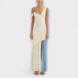 Alora - Midi šaty Thames s detailmi vložkov