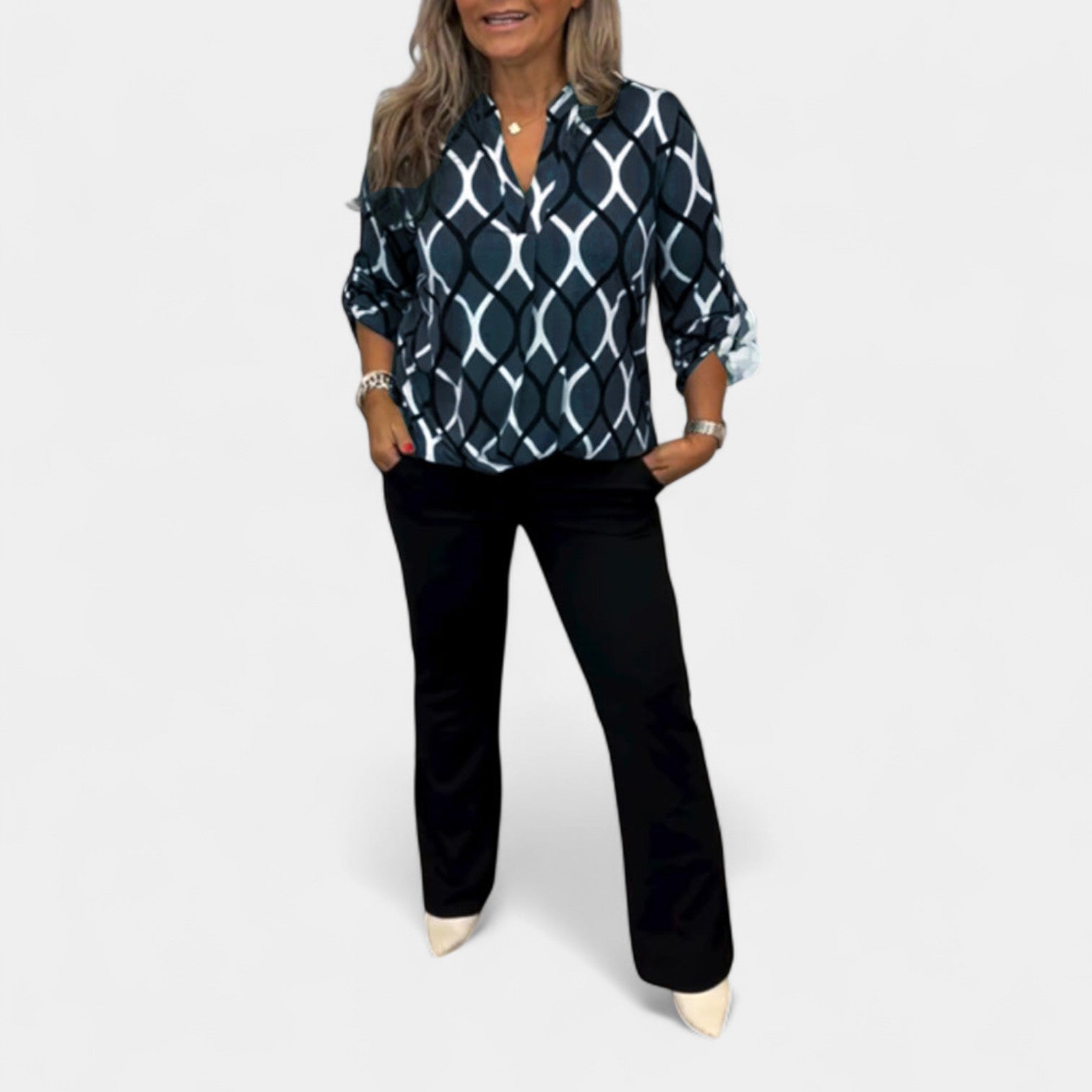 Petra – Blúzka s grafickým vzorom