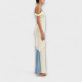 Alora - Midi šaty Thames s detailmi vložkov