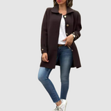 Martina - Klasický oversized kabát s gombami