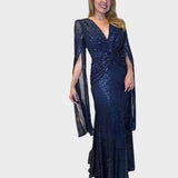 Nerma - Lesklé Maxi Šaty