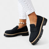 Michaela – Mokasíny na masívnom podpätku