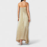 Michelle - Maxi šaty Sweetheart v oranžovej kvetinovej