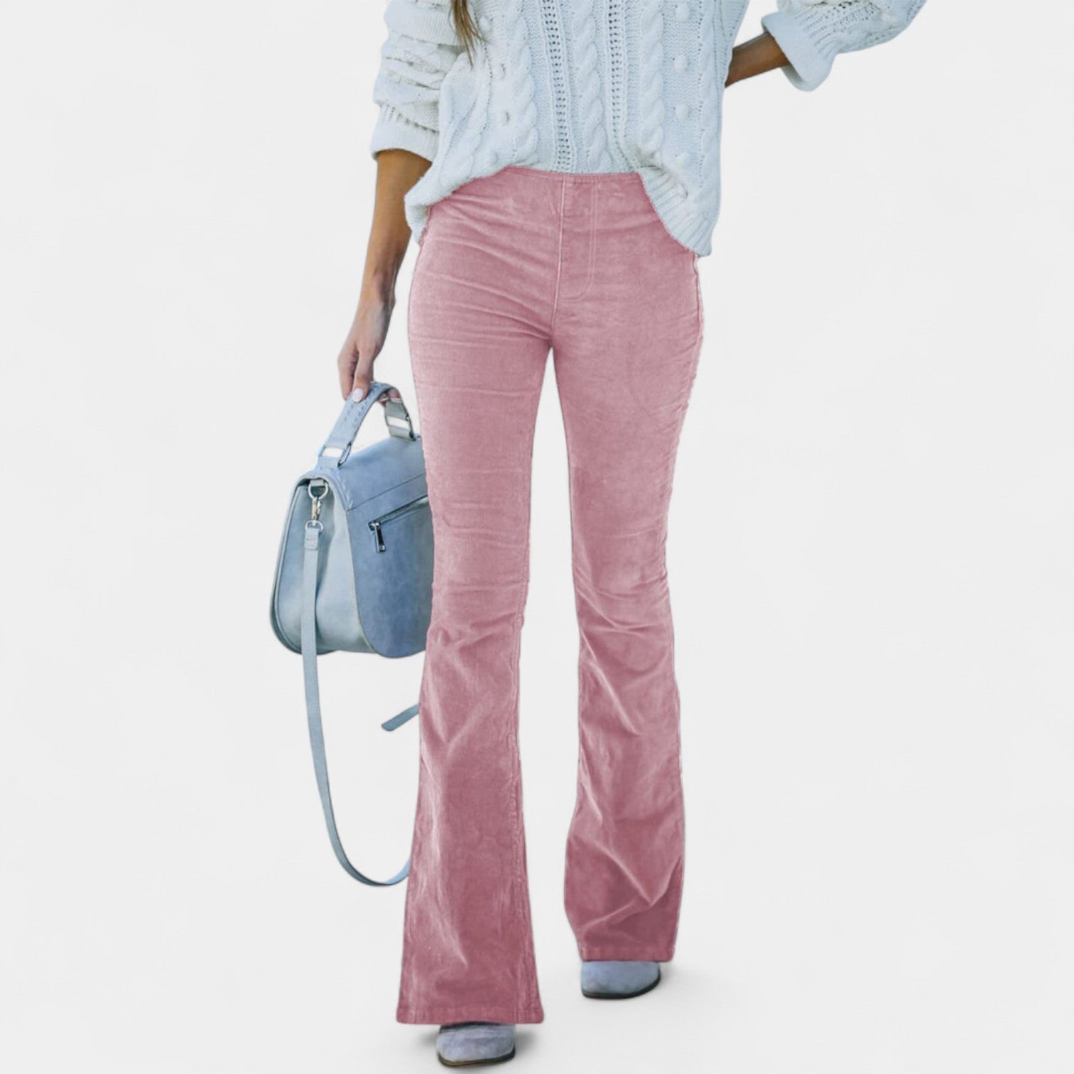 Renata – Sametové nohavice so širokými nohavicami