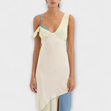 Alora - Midi šaty Thames s detailmi vložkov