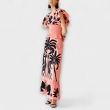 Amy - Šik obleka s palmami