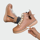 Ortopedické kožené členkové topánky