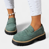 Michaela – Mokasíny na masívnom podpätku