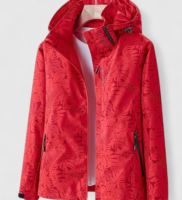 Tjaša – Elegantná vetrovka s botanickým vzorcom