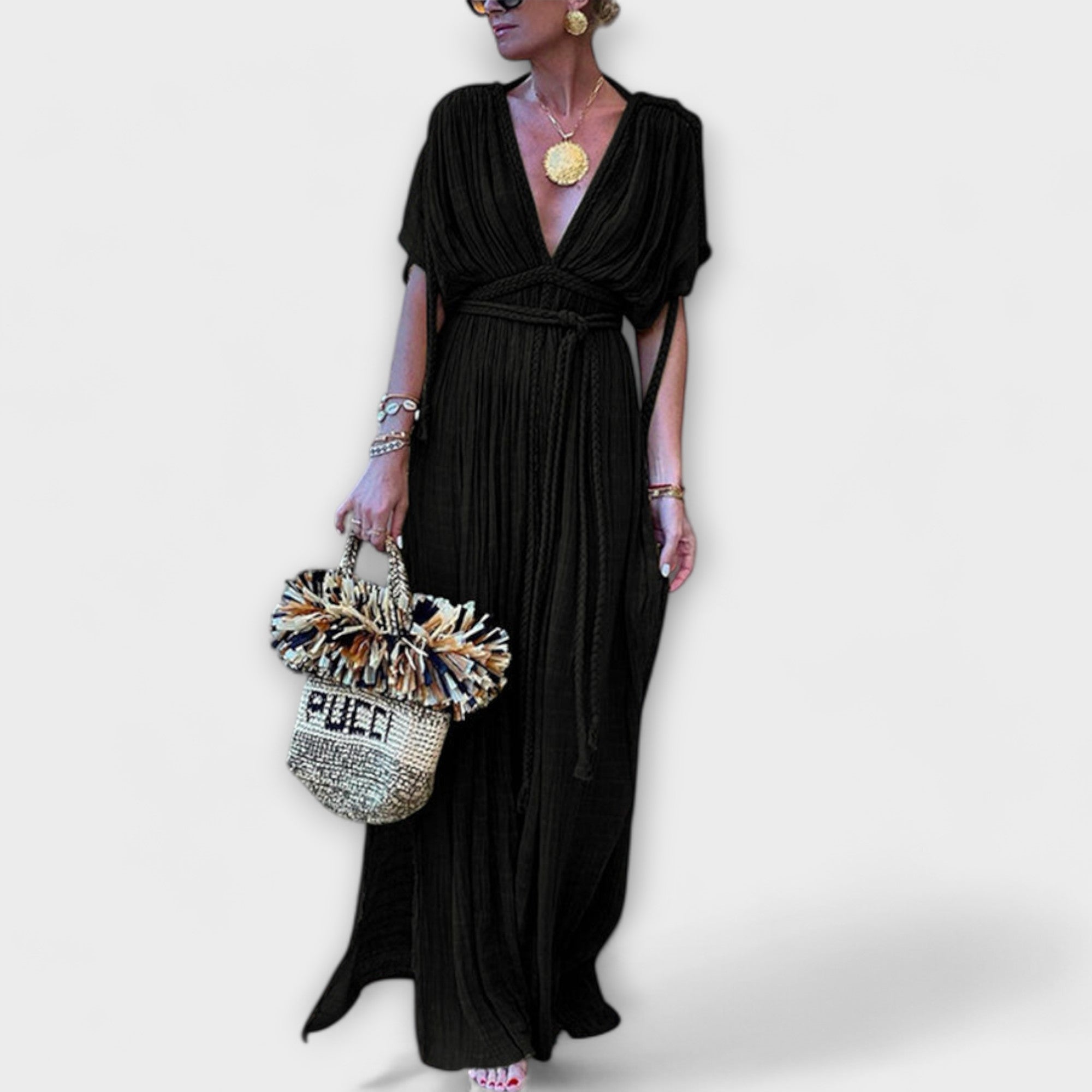 Kimono Maxi Šaty v Gréckom Štýle