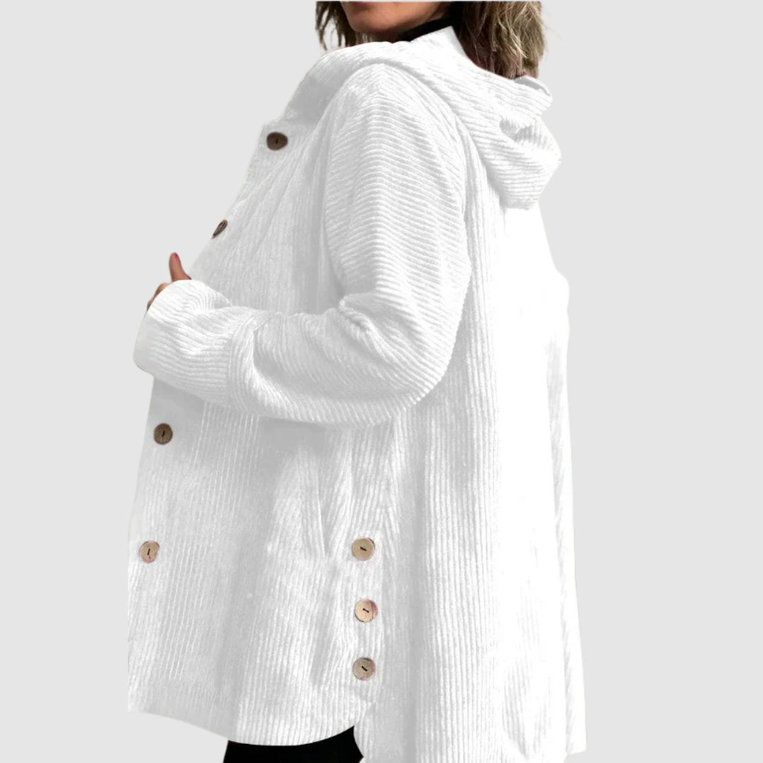 Stella - Pohodlná sametová bunda s kapucňou