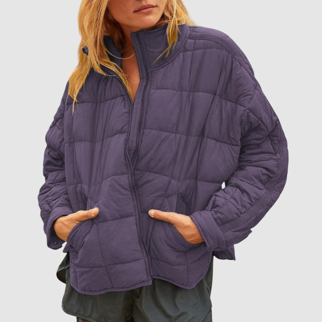 Gabriela - Ľahká kompaktná prešívaná bunda na zips