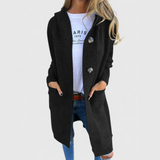 Neža – Klasický dlhý kardigán s gombíkmi