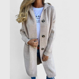 Neža – Klasický dlhý kardigán s gombíkmi