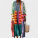 Lia - Elegantné šaty s geometrickým dizajnom