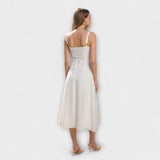 Nádež - Rúžová top sukňa s detailom rozparku