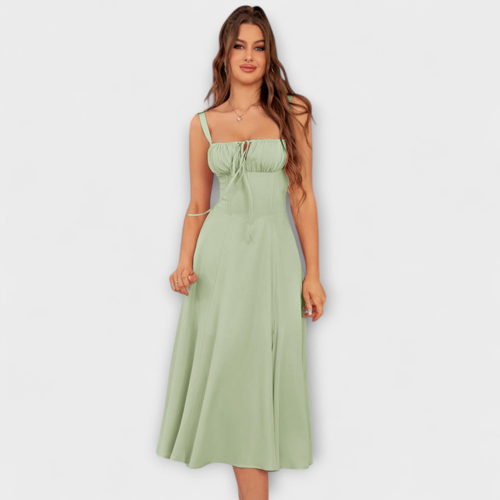 Nádež - Rúžová top sukňa s detailom rozparku