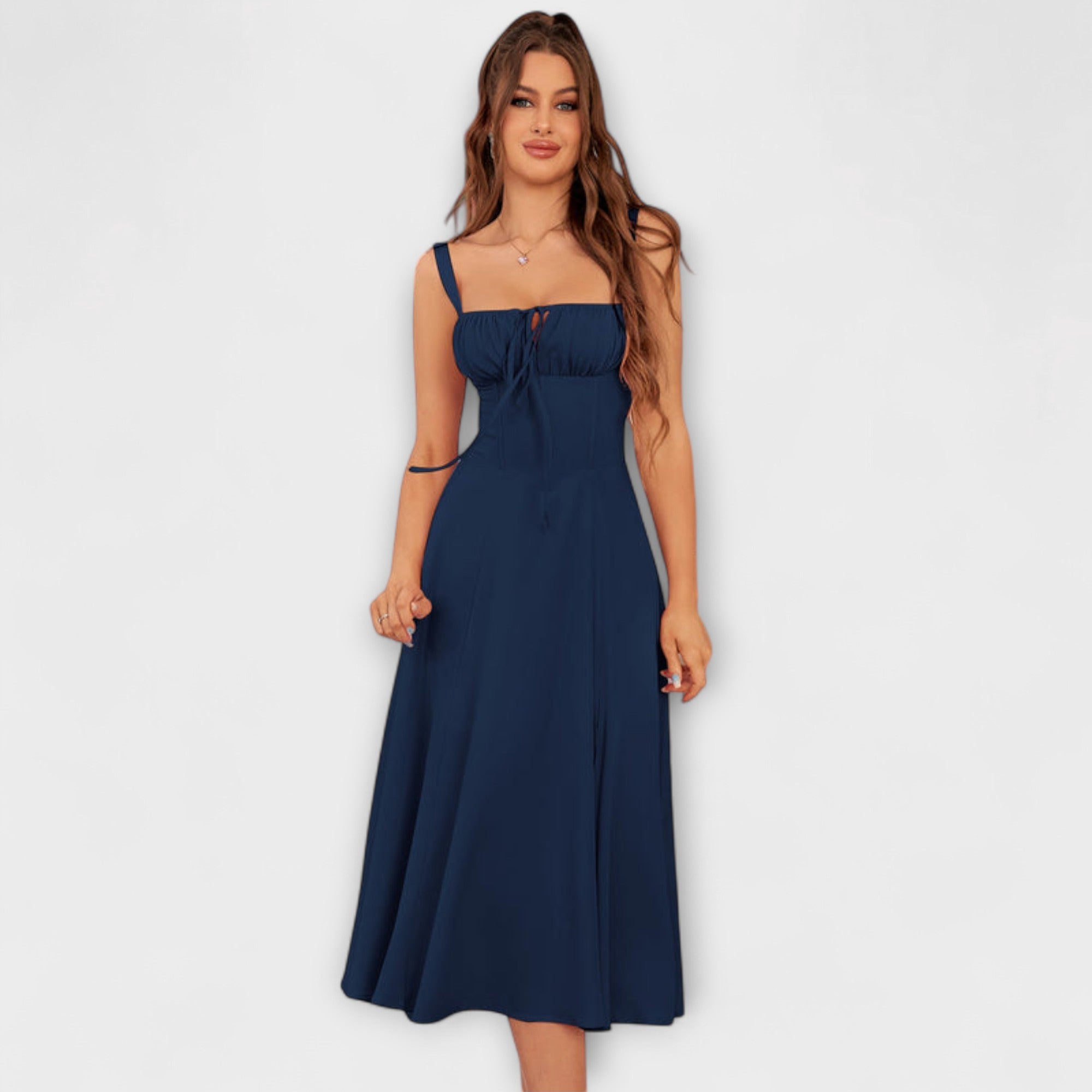 Nádež - Rúžová top sukňa s detailom rozparku