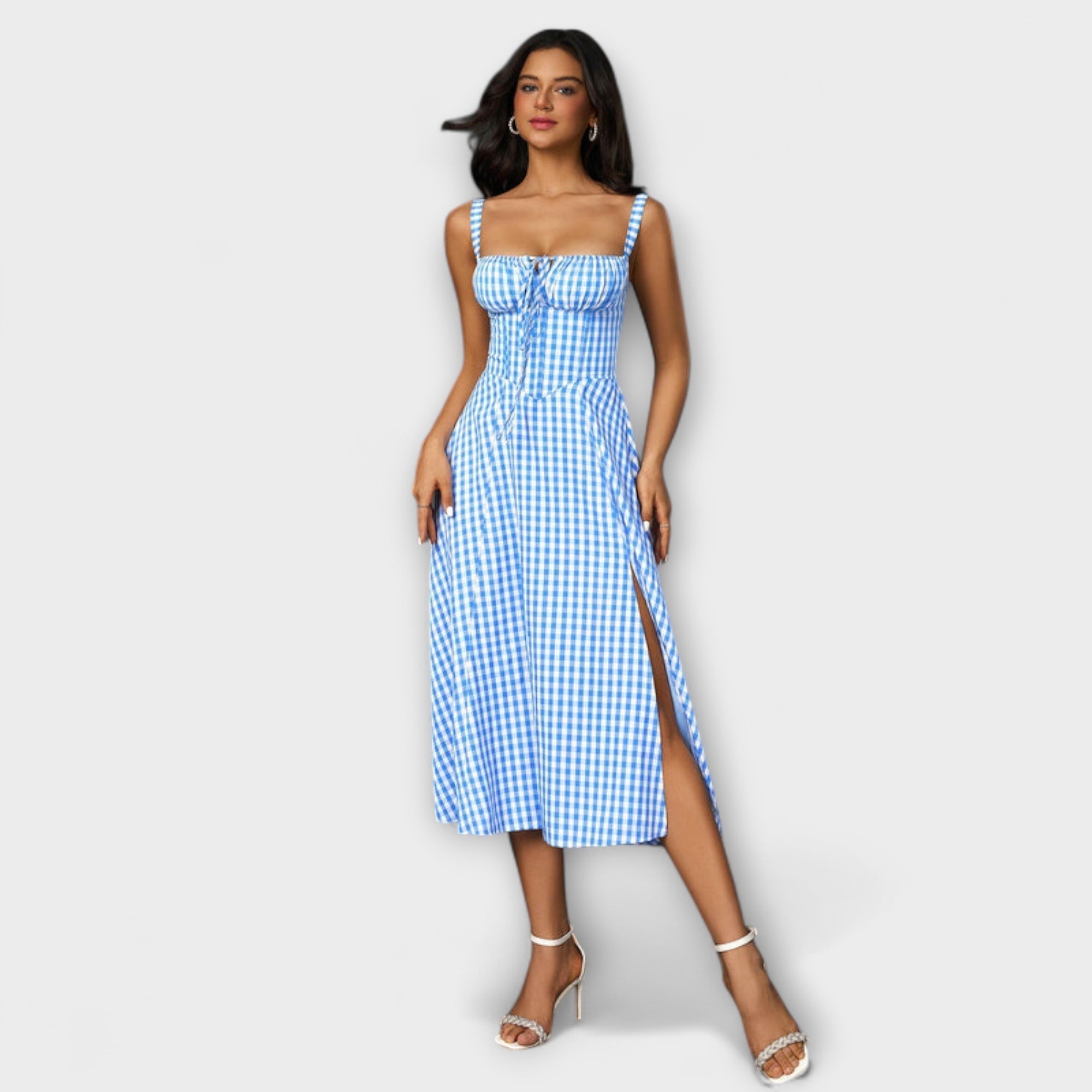 Nádež - Rúžová top sukňa s detailom rozparku