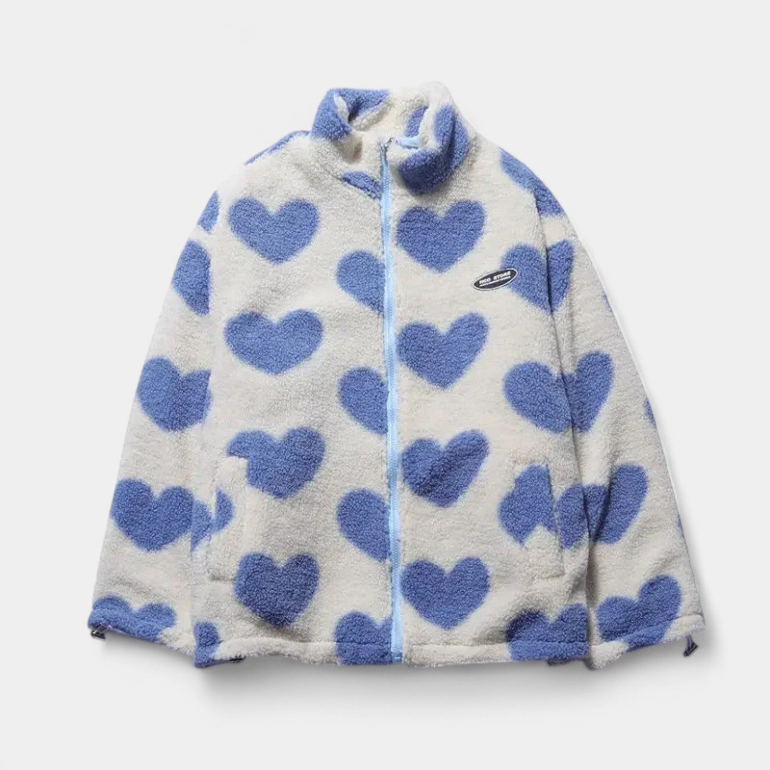 Maja – Oboustranný plášť so srdiečkami