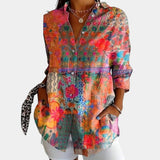 Nika – Letná blúzka s živým potlačou