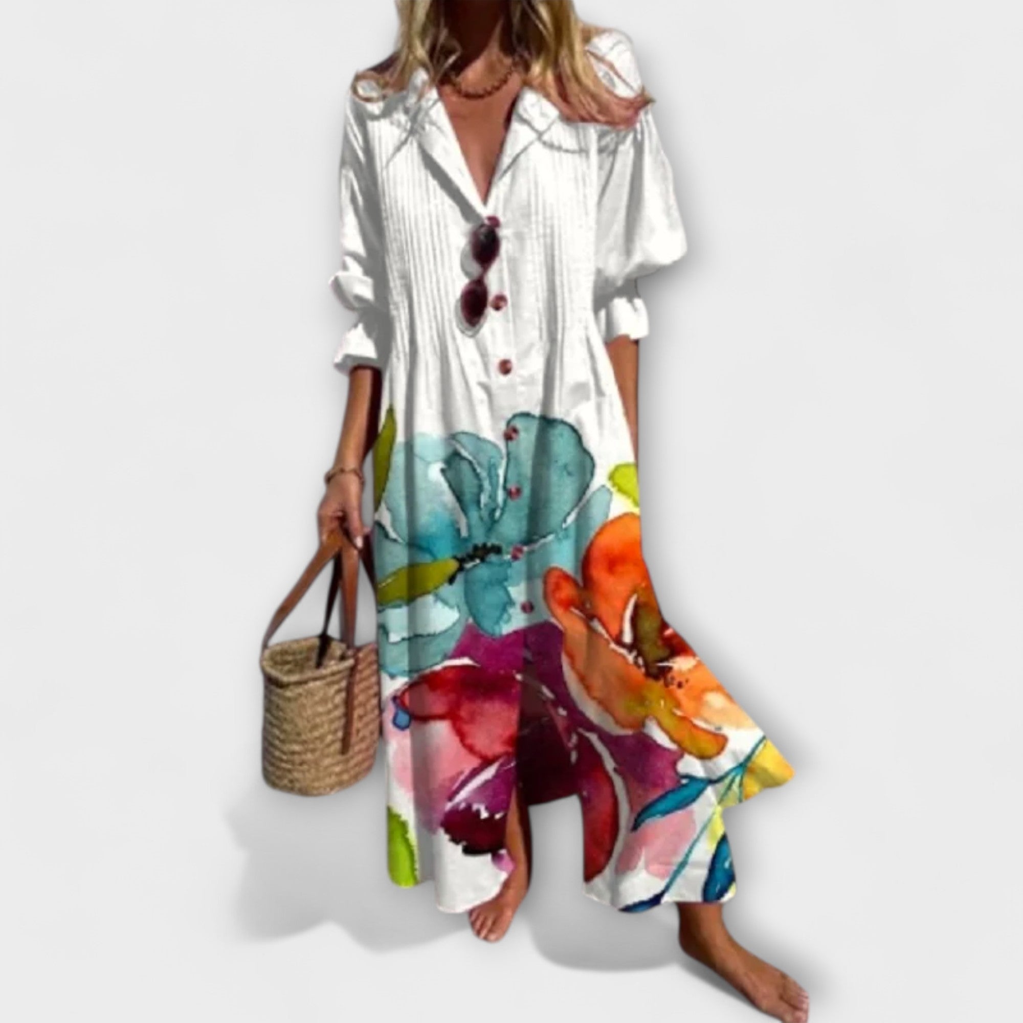 Lila - Lichotivé Maxi Oblečenie s Zakrytím Bruška