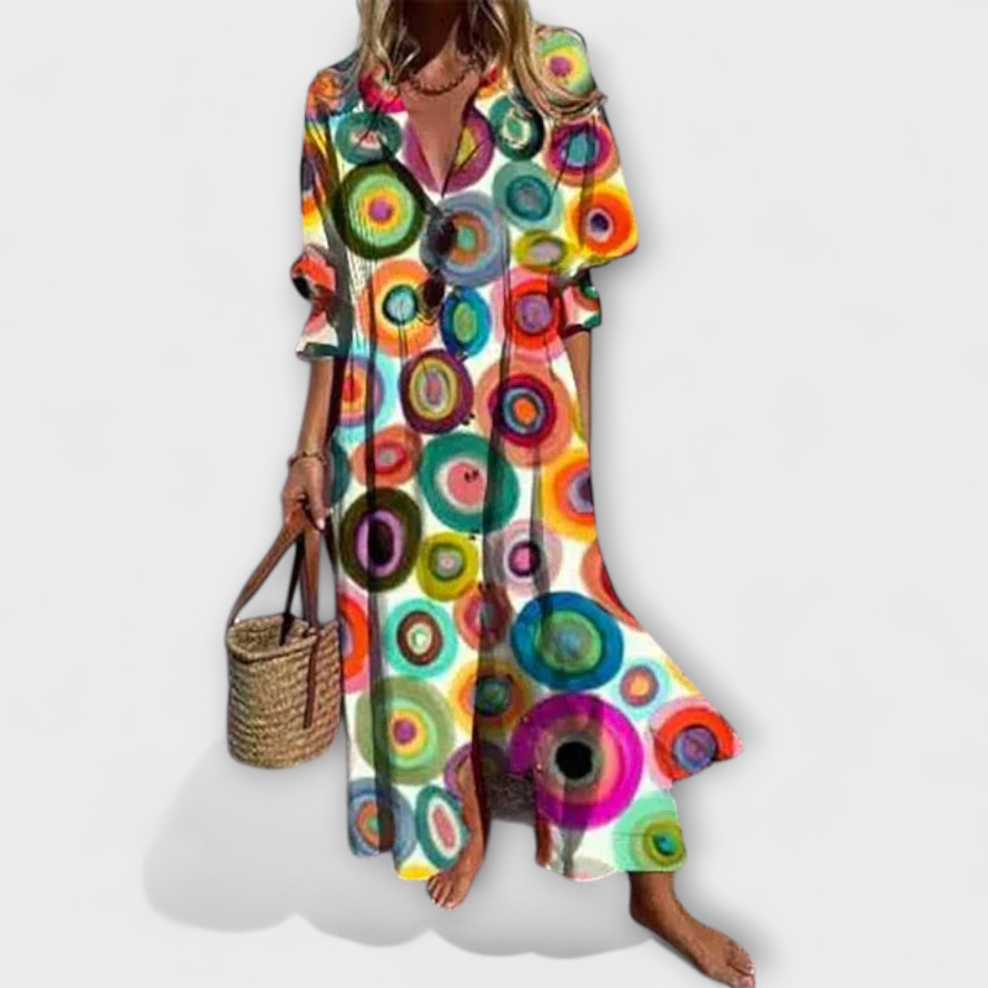 Lila - Lichotivé Maxi Oblečenie s Zakrytím Bruška