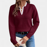 Anne – Elegantná blúzka s čipkovým lemom