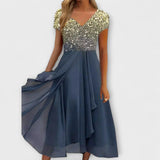 Lara - Dámske šifónové večerné šaty