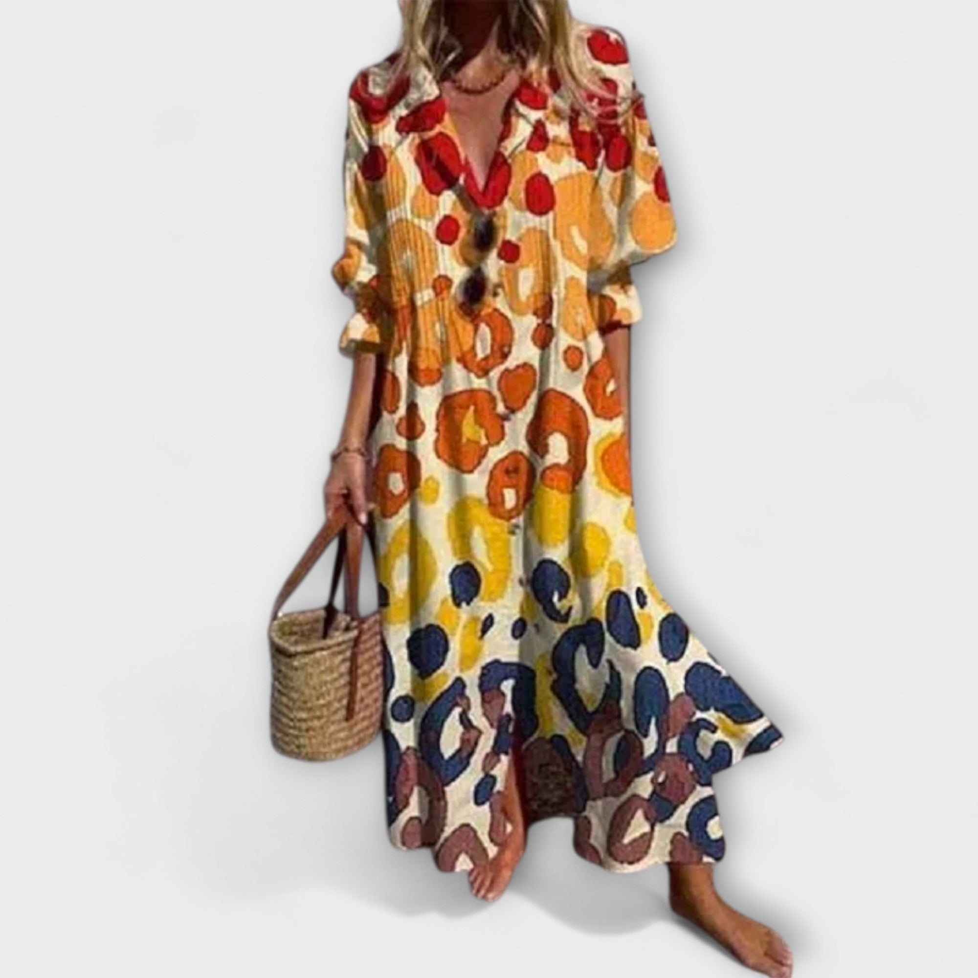 Lila - Lichotivé Maxi Oblečenie s Zakrytím Bruška