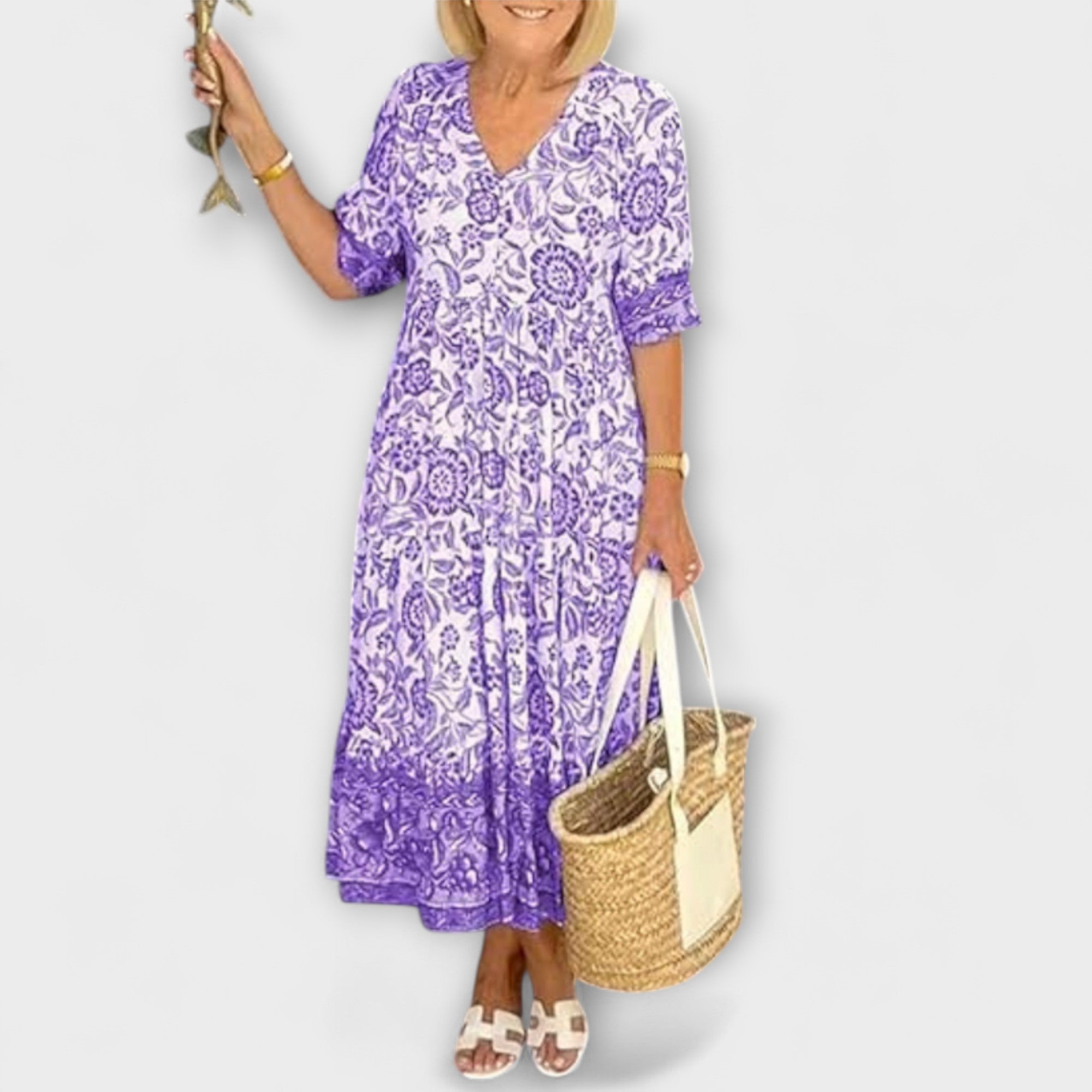 Caitlin - Elegantné kvetinové šaty s vzdušným dizajnom