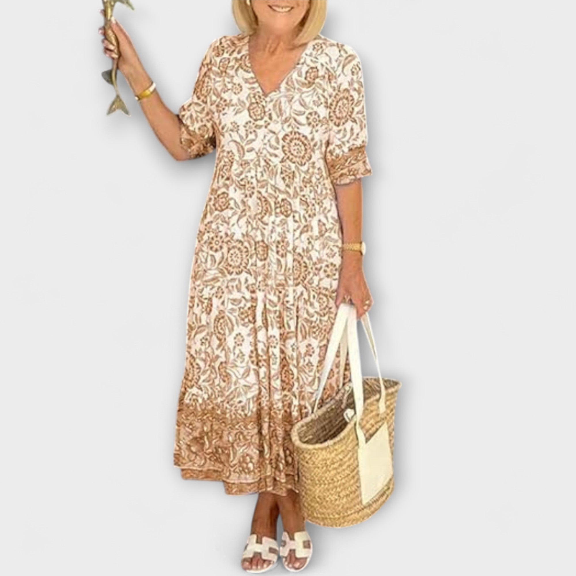 Caitlin - Elegantné kvetinové šaty s vzdušným dizajnom