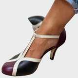 Anna Elegantné RetroSandále StrednáPätaTPásom