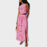 Milla - Ohromujúci čipkový komplet s výrezom