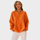 Mia - Pohodlná Henley Mikina