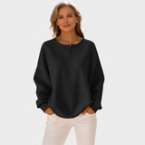 Mia - Pohodlná Henley Mikina