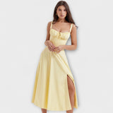 Zipporas - Prispôsobená šaty s moderným jarným kvetinovým potlačou