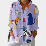 Nika – Letná blúzka s živým potlačou