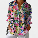 Nika – Letná blúzka s živým potlačou