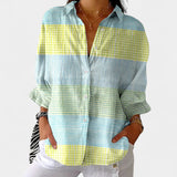 Nika – Letná blúzka s živým potlačou