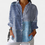 Nika – Letná blúzka s živým potlačou