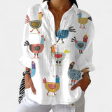 Nika – Letná blúzka so živým potlačou