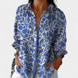 Nika – Letná blúzka s živým potlačou