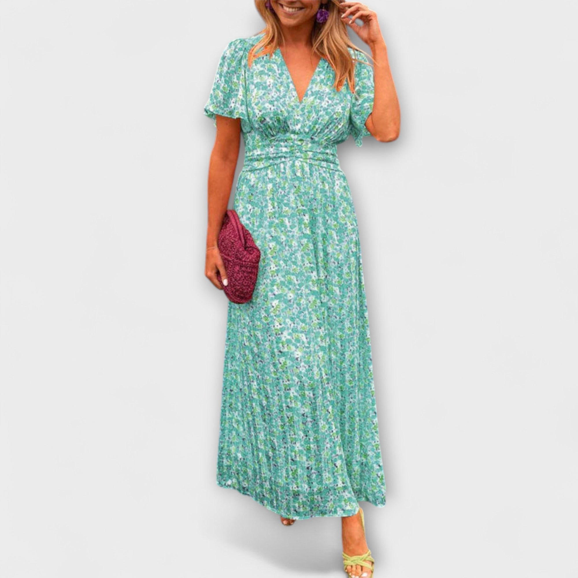 Elsie - Klasické šaty s V výstrihom