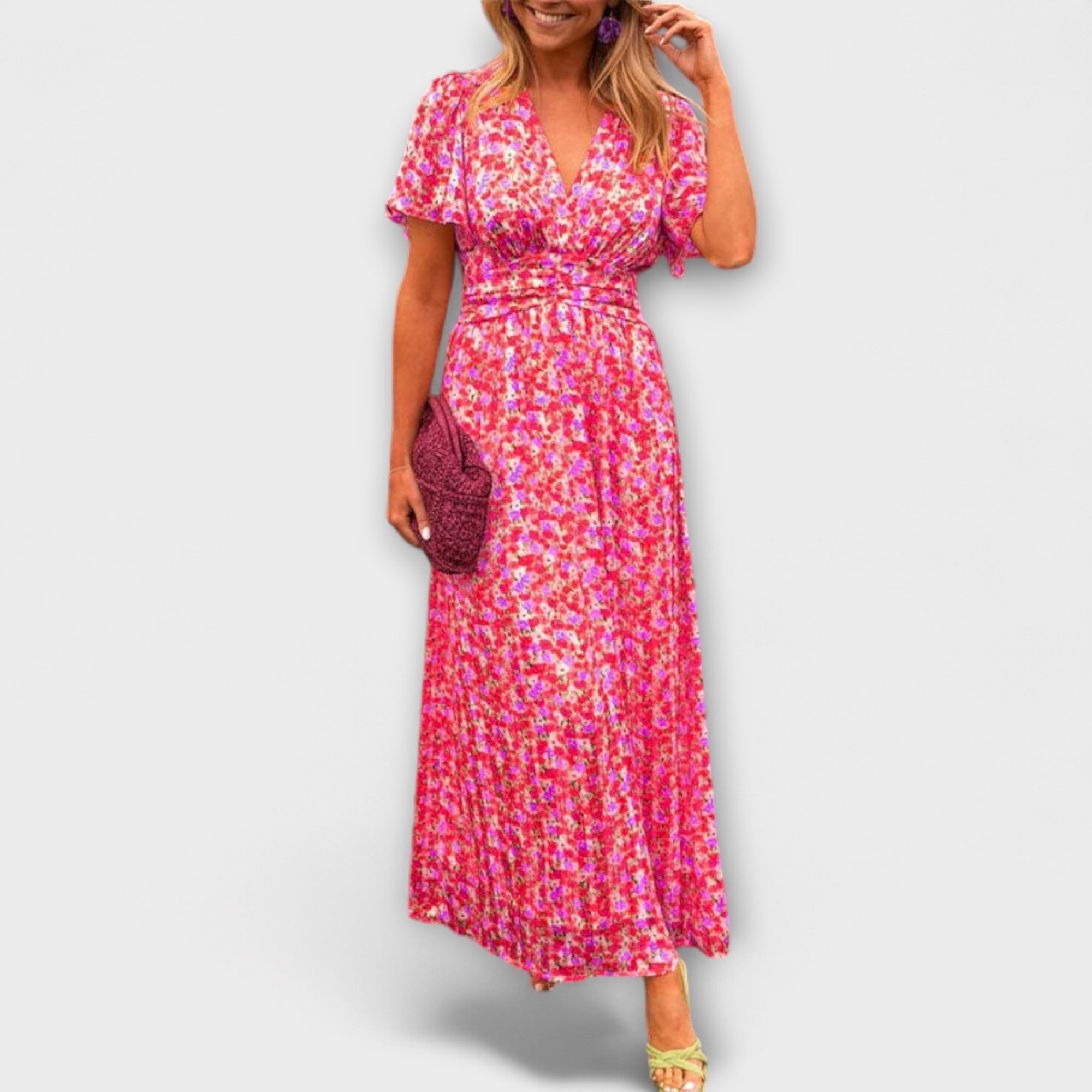 Elsie - Klasické šaty s V výstrihom